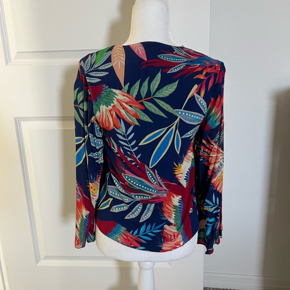 NWOT Farm Rio Anthropologie Kaia Top XS - Picture 8 of 12